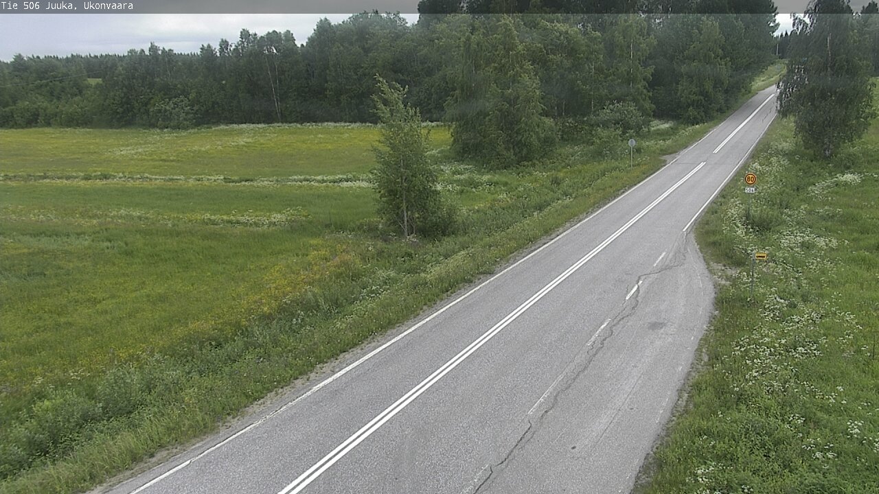 Weather Camera Image Road 506 Juuka Ukonvaara, Juuka, Pohjois-Karjala