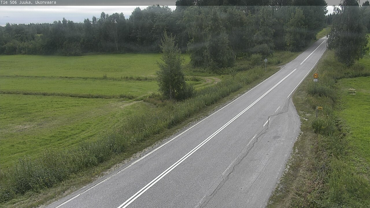 Weather Camera Image Väg 506 Juga Ukonvaara, Juuka, Pohjois-Karjala