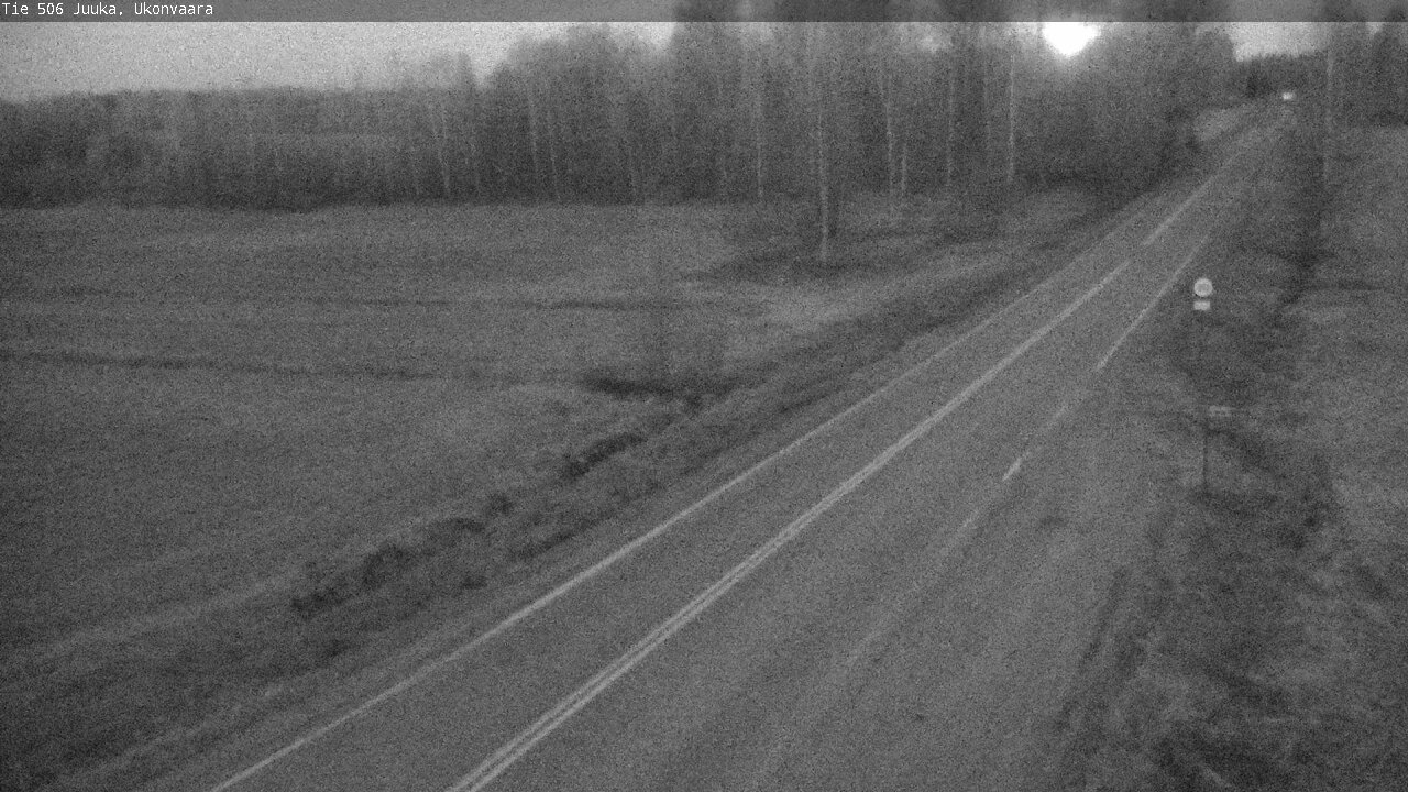Weather Camera Image Väg 506 Juga Ukonvaara, Juuka, Pohjois-Karjala