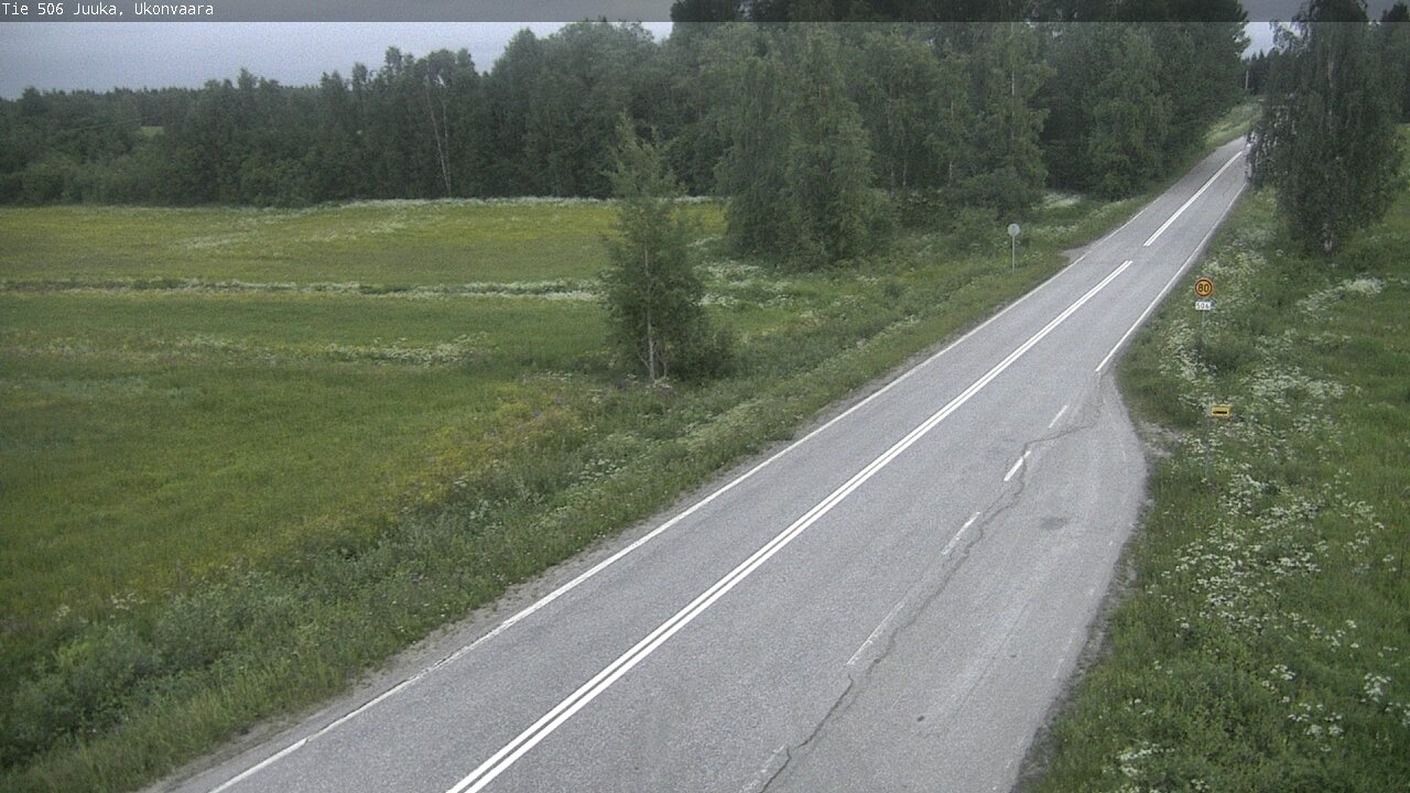 Weather Camera Image Road 506 Juuka Ukonvaara, Juuka, Pohjois-Karjala