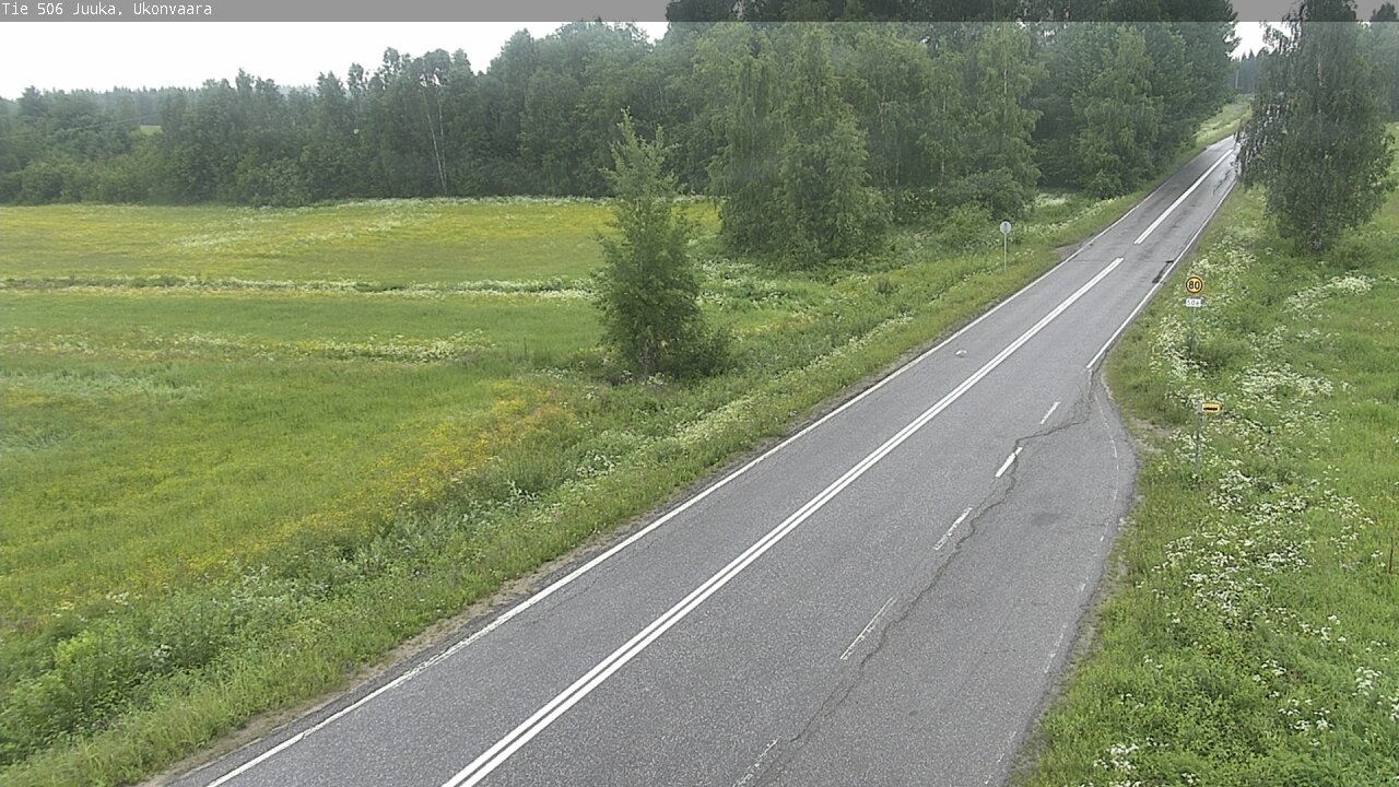Weather Camera Image Väg 506 Juga Ukonvaara, Juuka, Pohjois-Karjala