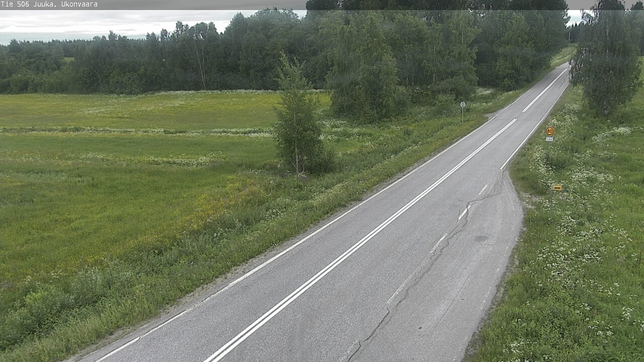 Weather Camera Image Road 506 Juuka Ukonvaara, Juuka, Pohjois-Karjala