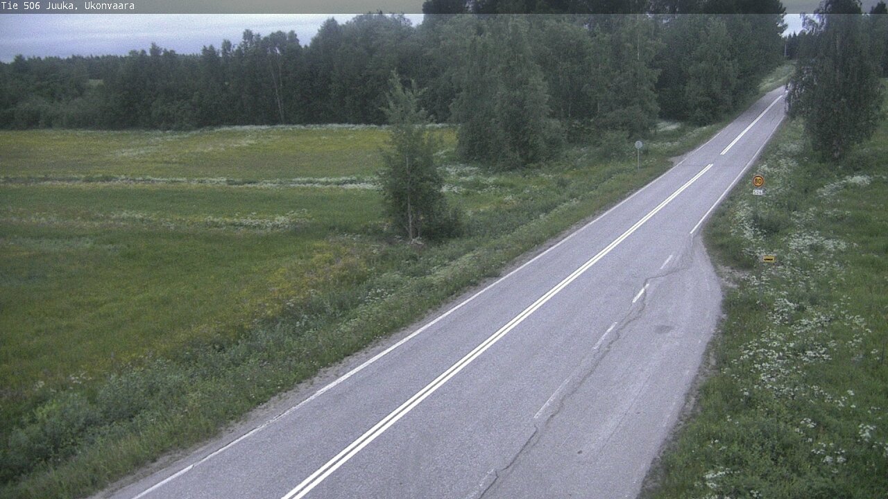 Weather Camera Image Road 506 Juuka Ukonvaara, Juuka, Pohjois-Karjala