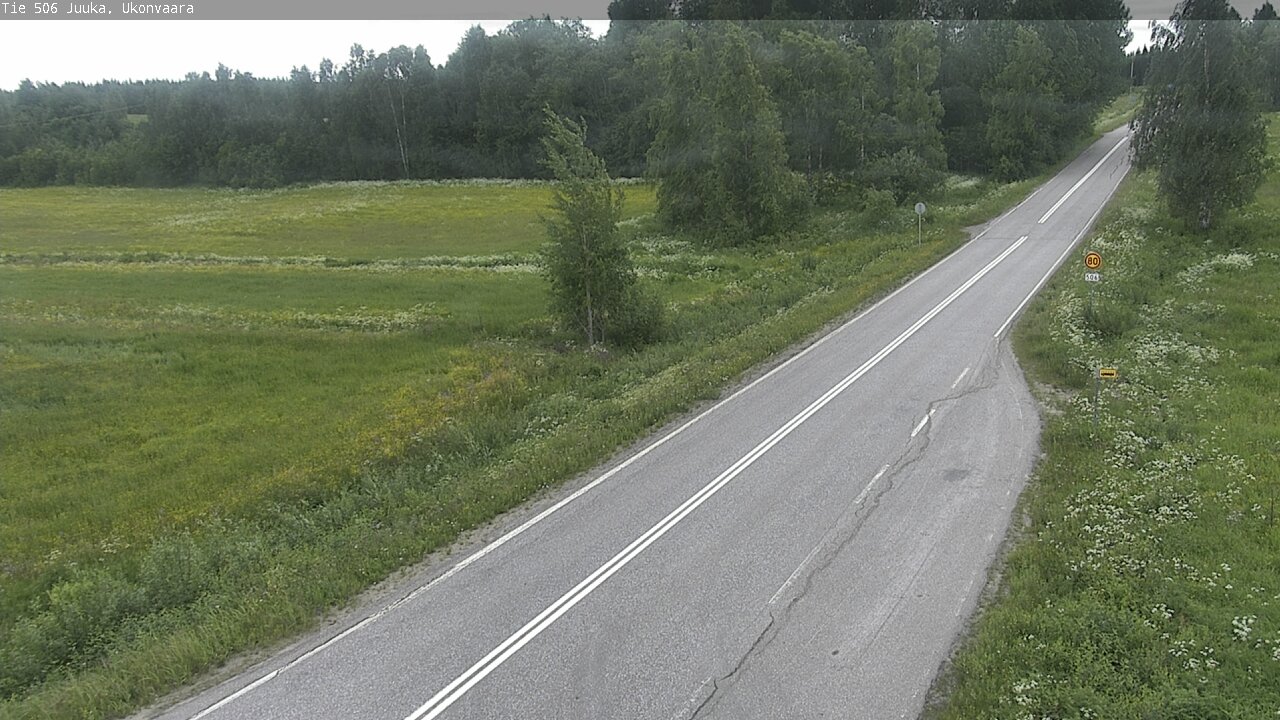 Weather Camera Image Road 506 Juuka Ukonvaara, Juuka, Pohjois-Karjala