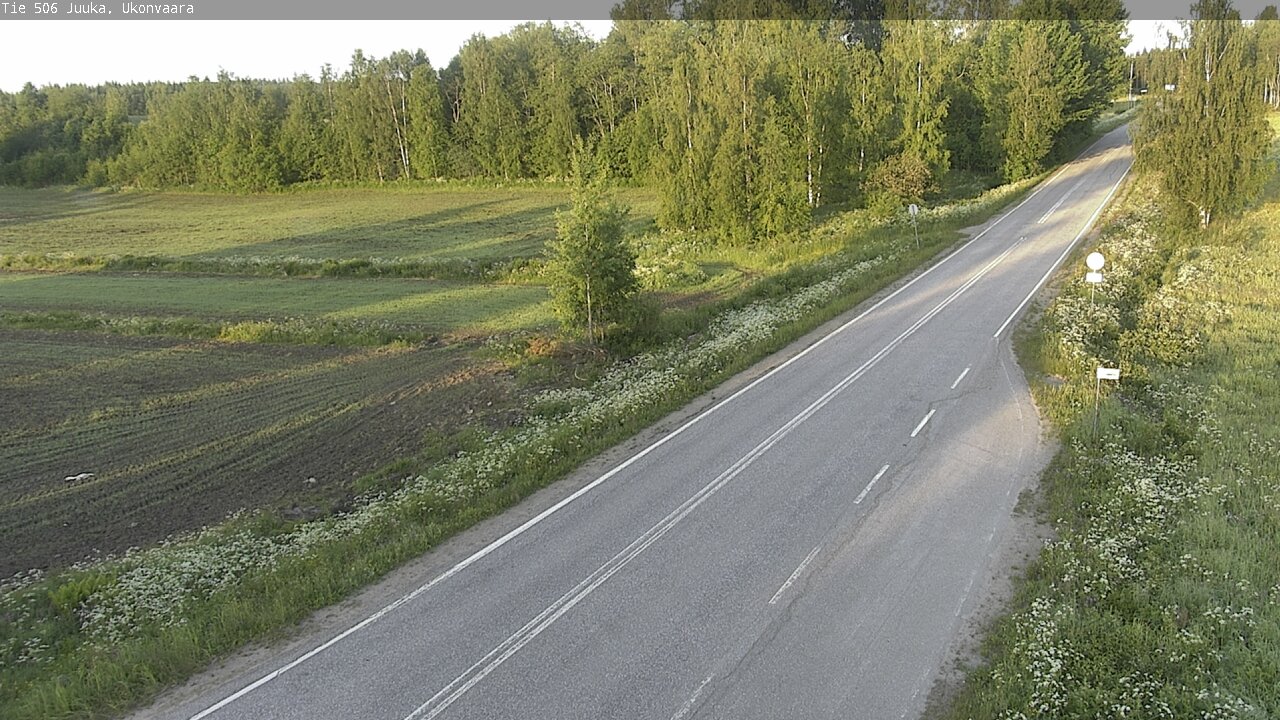 Weather Camera Image Road 506 Juuka Ukonvaara, Juuka, Pohjois-Karjala