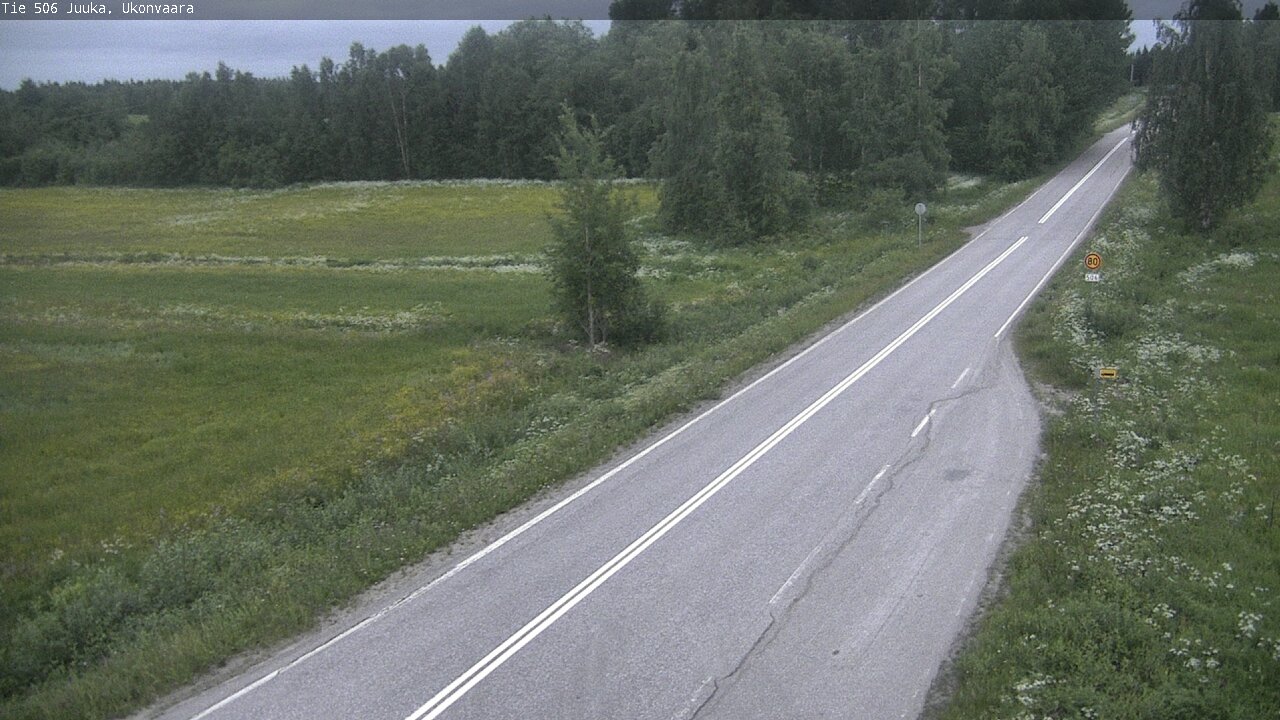 Weather Camera Image Road 506 Juuka Ukonvaara, Juuka, Pohjois-Karjala