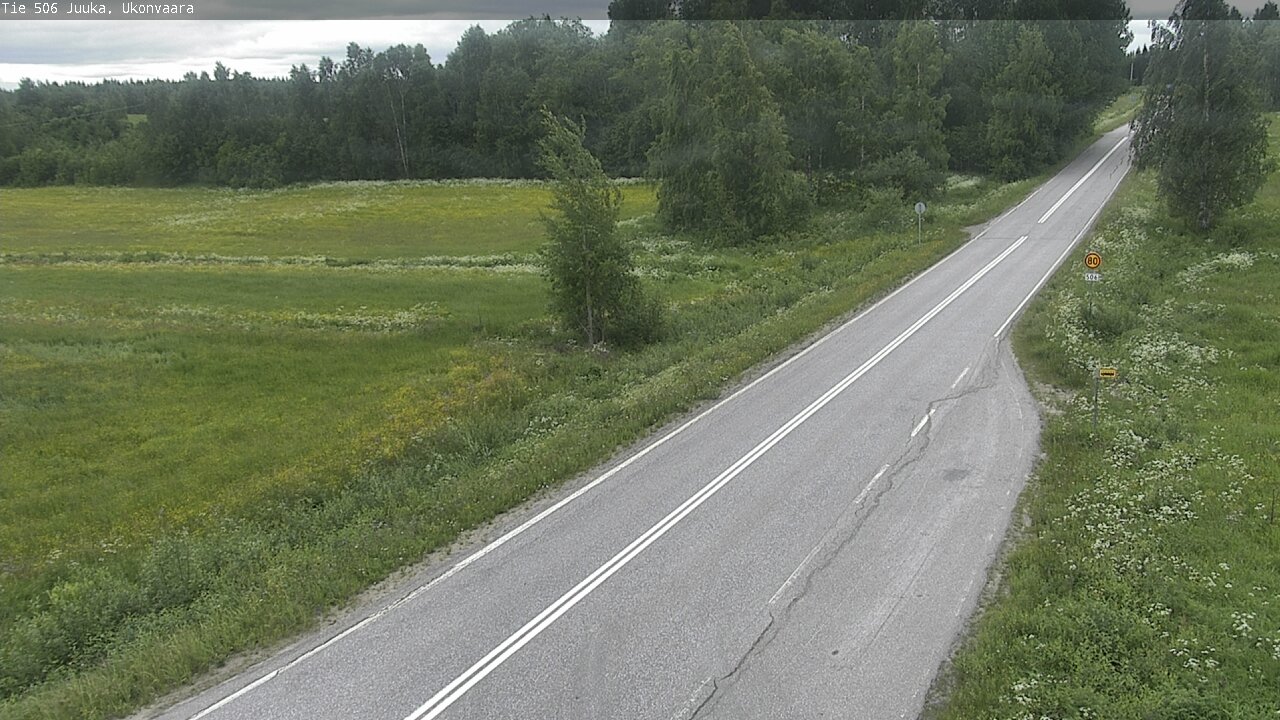 Weather Camera Image Road 506 Juuka Ukonvaara, Juuka, Pohjois-Karjala