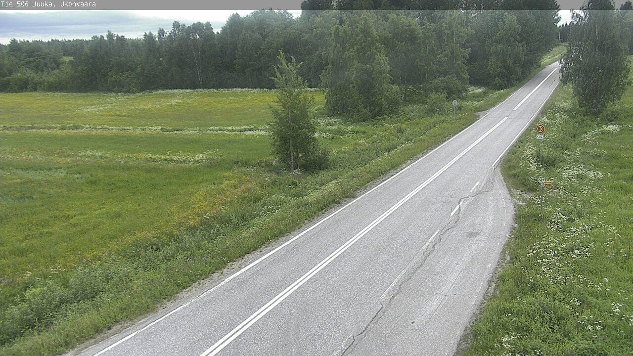 Weather Camera Image Road 506 Juuka Ukonvaara, Juuka, Pohjois-Karjala
