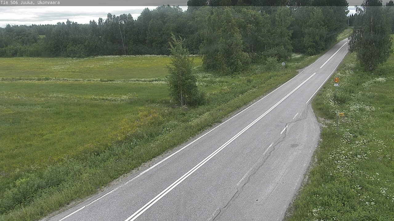 Weather Camera Image Road 506 Juuka Ukonvaara, Juuka, Pohjois-Karjala