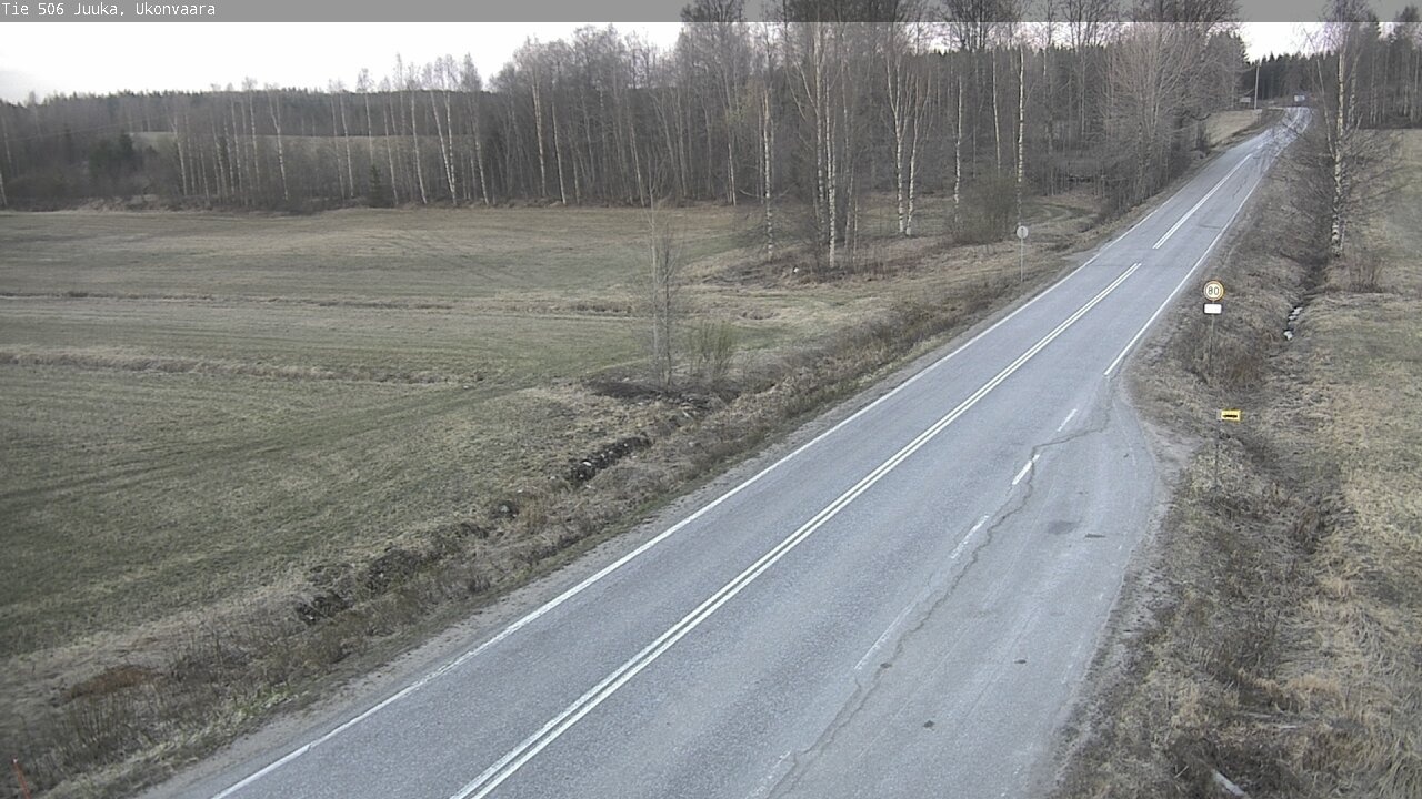 Weather Camera Image Road 506 Juuka Ukonvaara, Juuka, Pohjois-Karjala