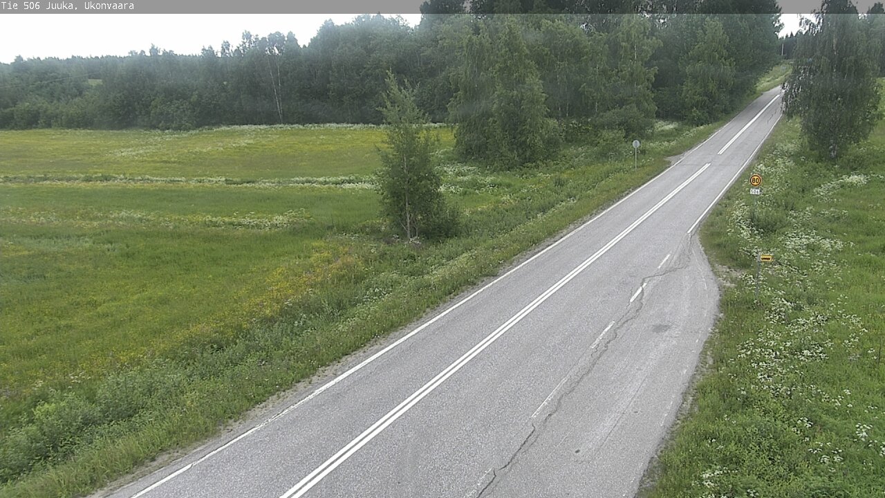 Weather Camera Image Road 506 Juuka Ukonvaara, Juuka, Pohjois-Karjala