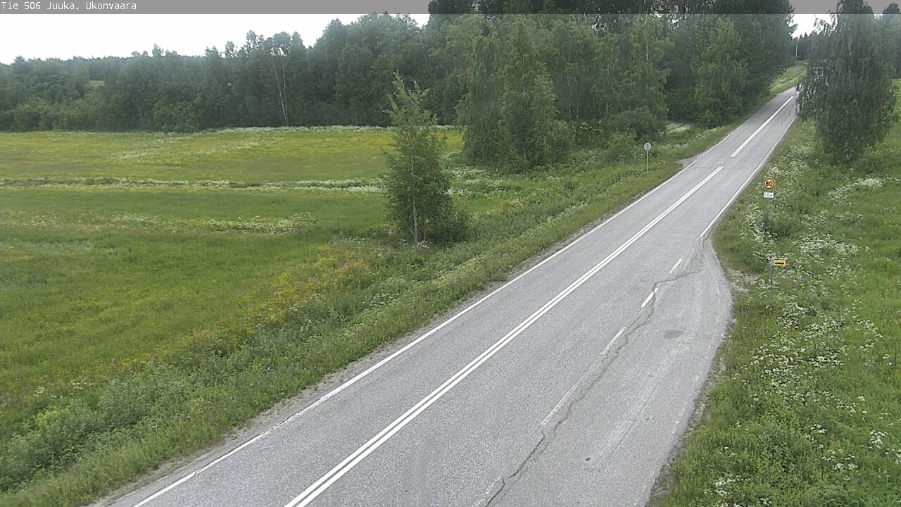 Weather Camera Image Road 506 Juuka Ukonvaara, Juuka, Pohjois-Karjala