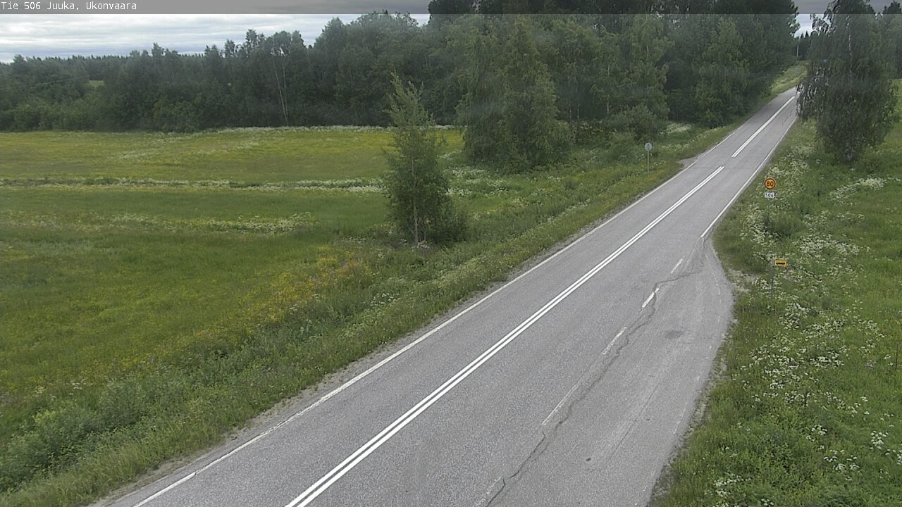 Weather Camera Image Road 506 Juuka Ukonvaara, Juuka, Pohjois-Karjala