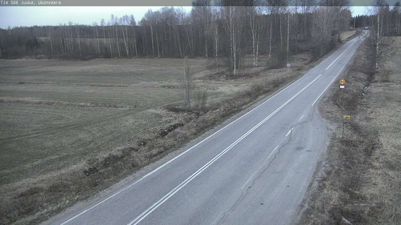 Weather Camera Image Road 506 Juuka Ukonvaara, Juuka, Pohjois-Karjala