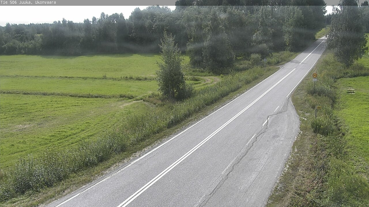 Weather Camera Image Väg 506 Juga Ukonvaara, Juuka, Pohjois-Karjala