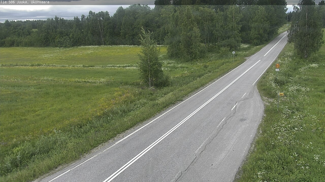 Weather Camera Image Road 506 Juuka Ukonvaara, Juuka, Pohjois-Karjala