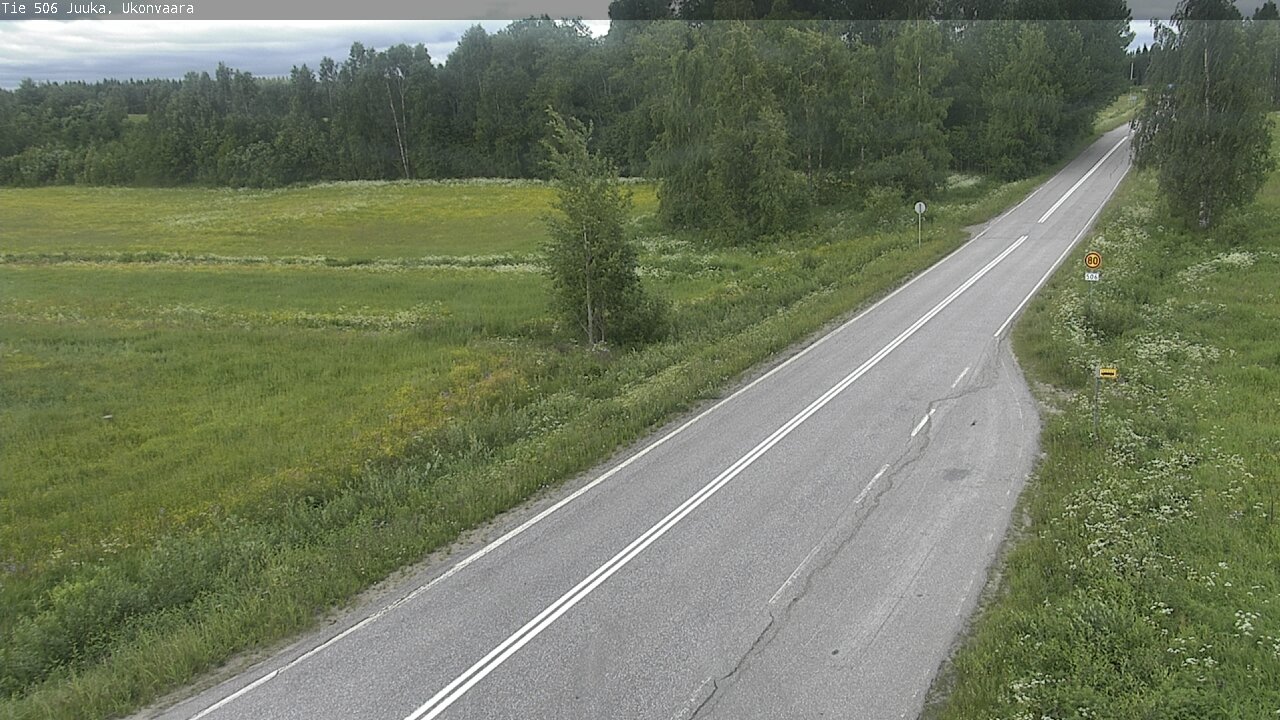 Weather Camera Image Road 506 Juuka Ukonvaara, Juuka, Pohjois-Karjala