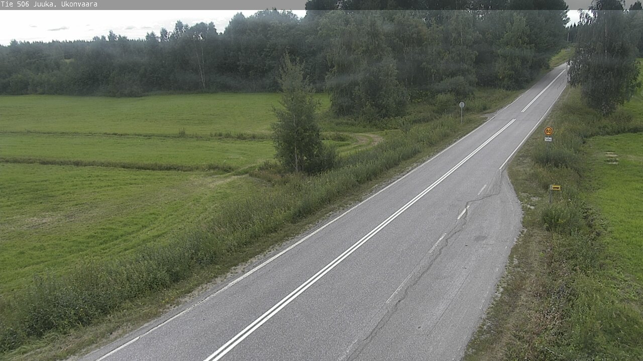Weather Camera Image Väg 506 Juga Ukonvaara, Juuka, Pohjois-Karjala