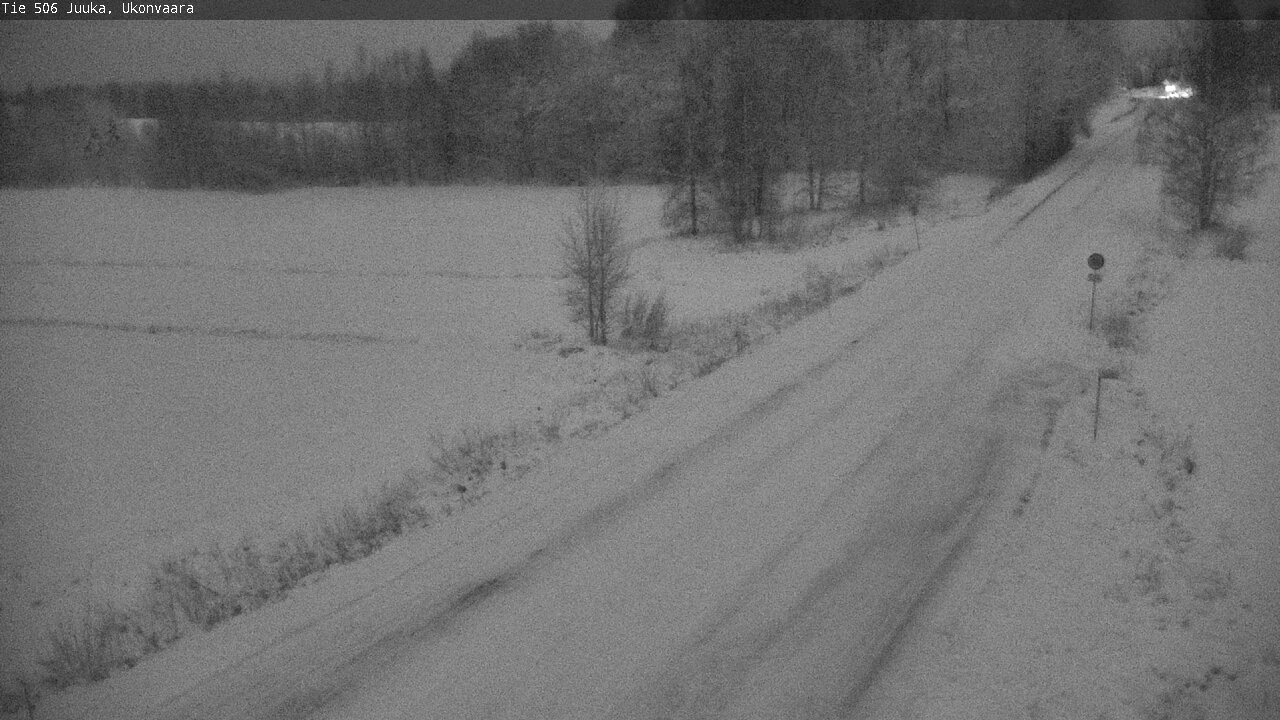 Weather Camera Image Road 506 Juuka Ukonvaara, Juuka, Pohjois-Karjala
