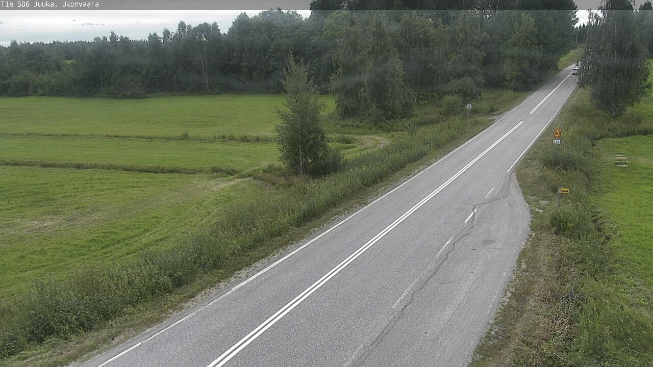 Weather Camera Image Väg 506 Juga Ukonvaara, Juuka, Pohjois-Karjala