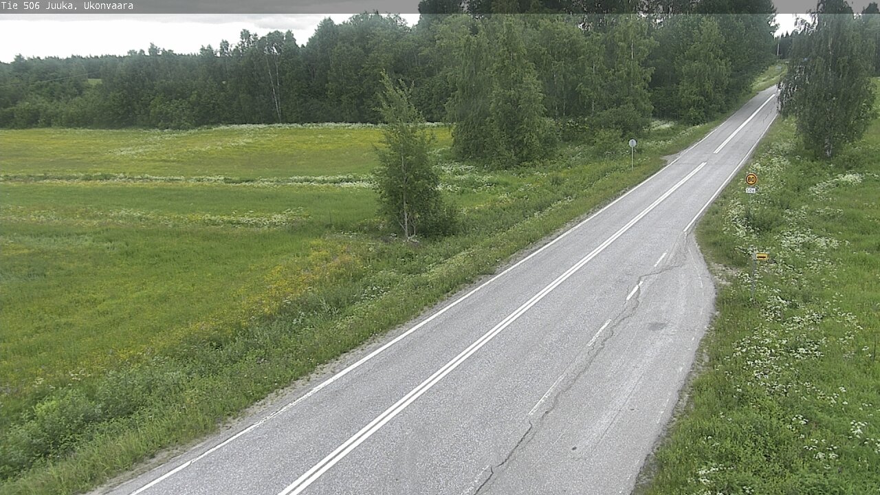 Weather Camera Image Road 506 Juuka Ukonvaara, Juuka, Pohjois-Karjala
