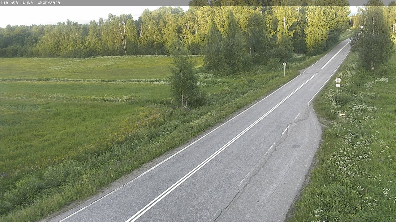 Weather Camera Image Road 506 Juuka Ukonvaara, Juuka, Pohjois-Karjala