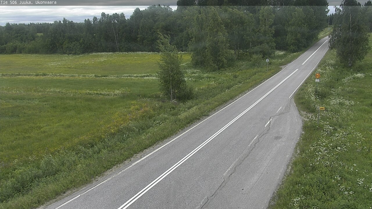 Weather Camera Image Road 506 Juuka Ukonvaara, Juuka, Pohjois-Karjala
