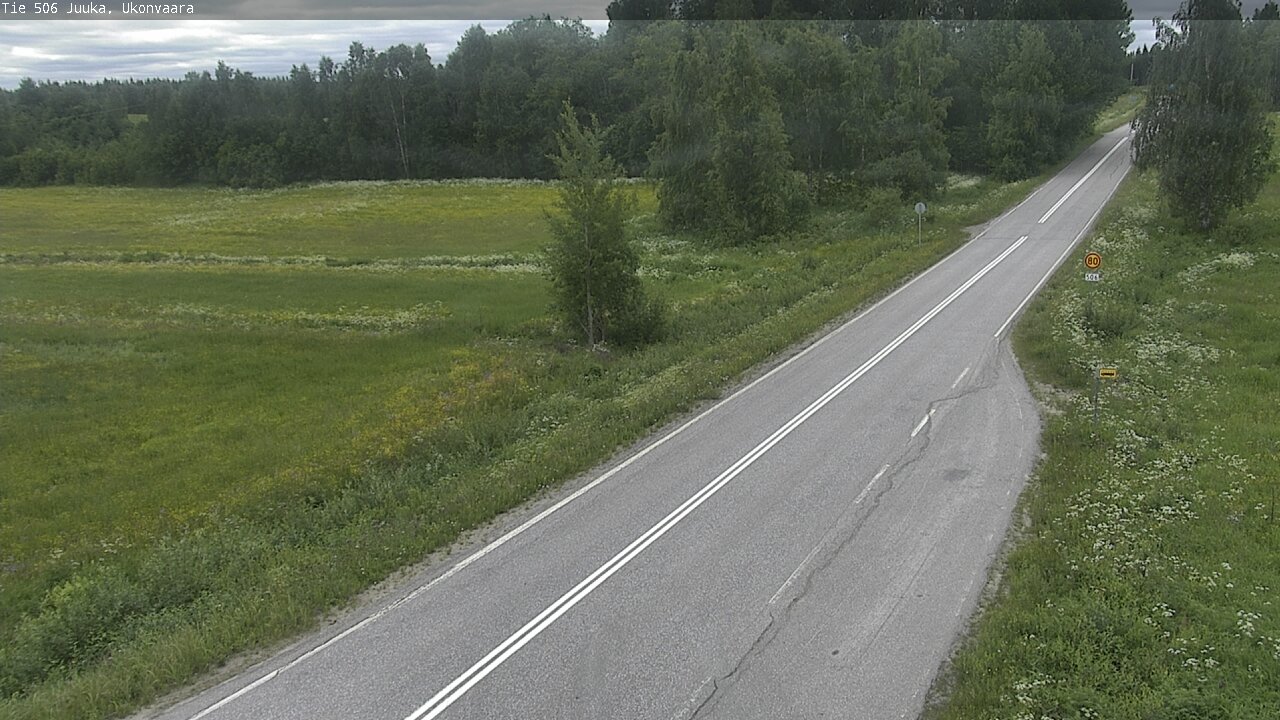 Weather Camera Image Road 506 Juuka Ukonvaara, Juuka, Pohjois-Karjala