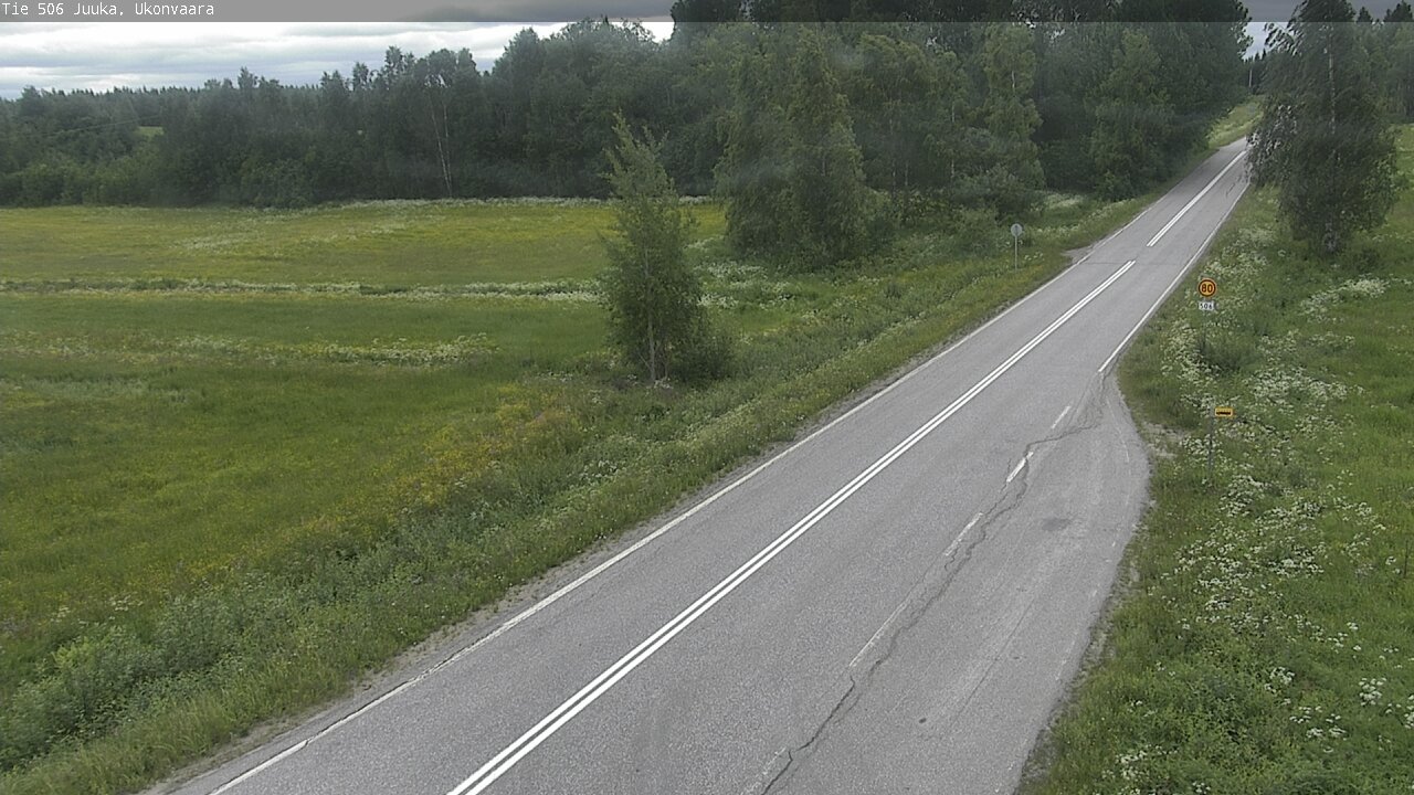 Weather Camera Image Road 506 Juuka Ukonvaara, Juuka, Pohjois-Karjala