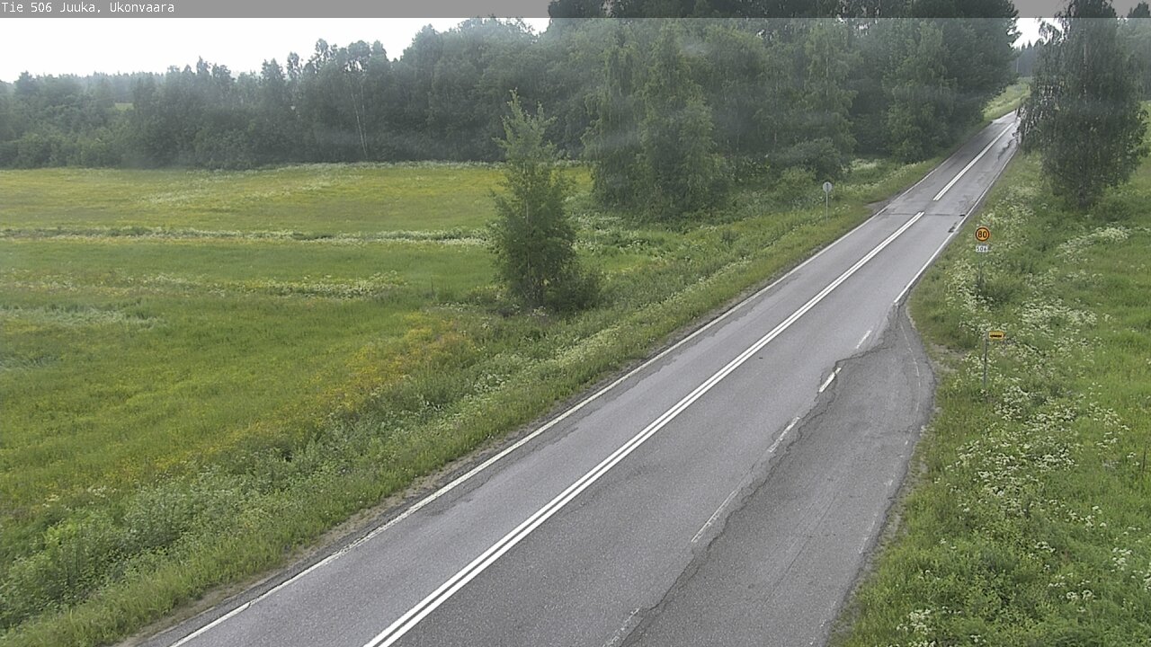 Weather Camera Image Väg 506 Juga Ukonvaara, Juuka, Pohjois-Karjala