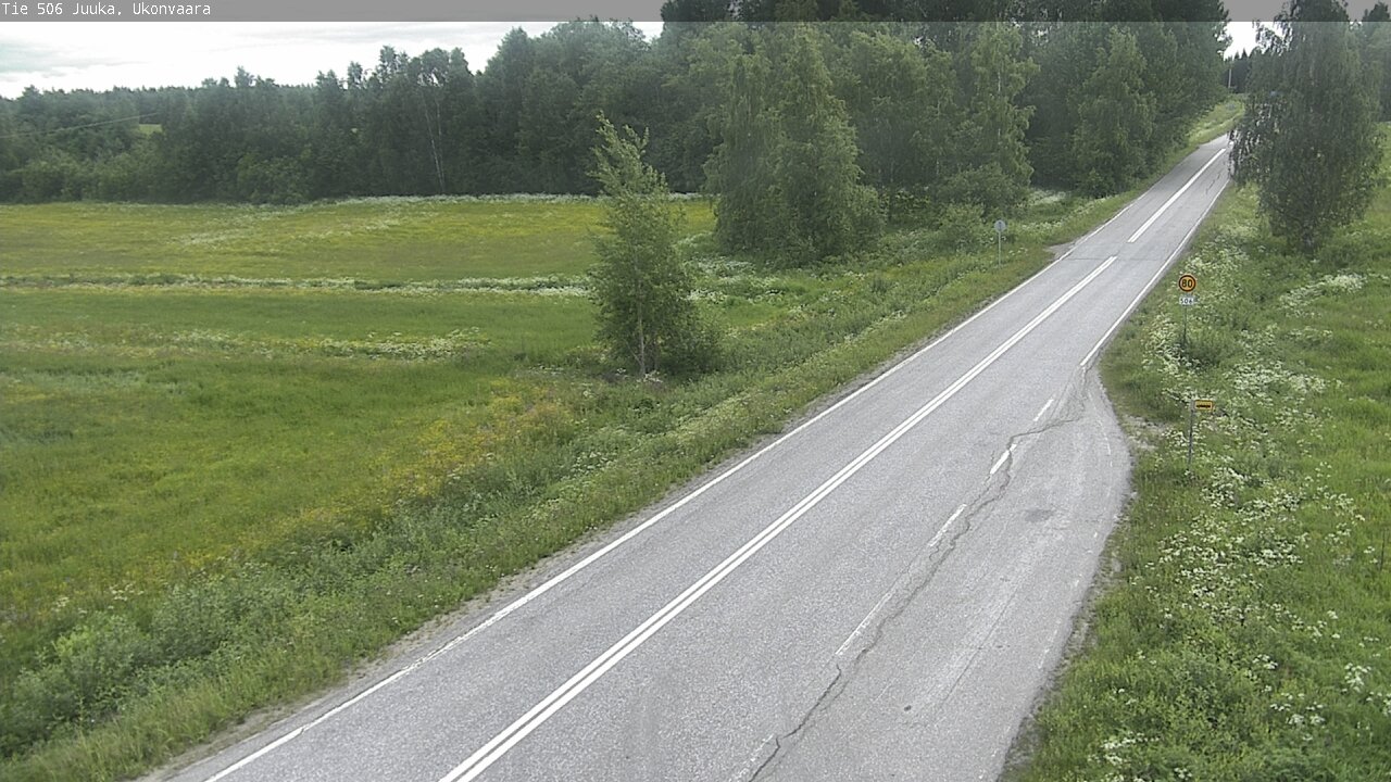 Weather Camera Image Road 506 Juuka Ukonvaara, Juuka, Pohjois-Karjala