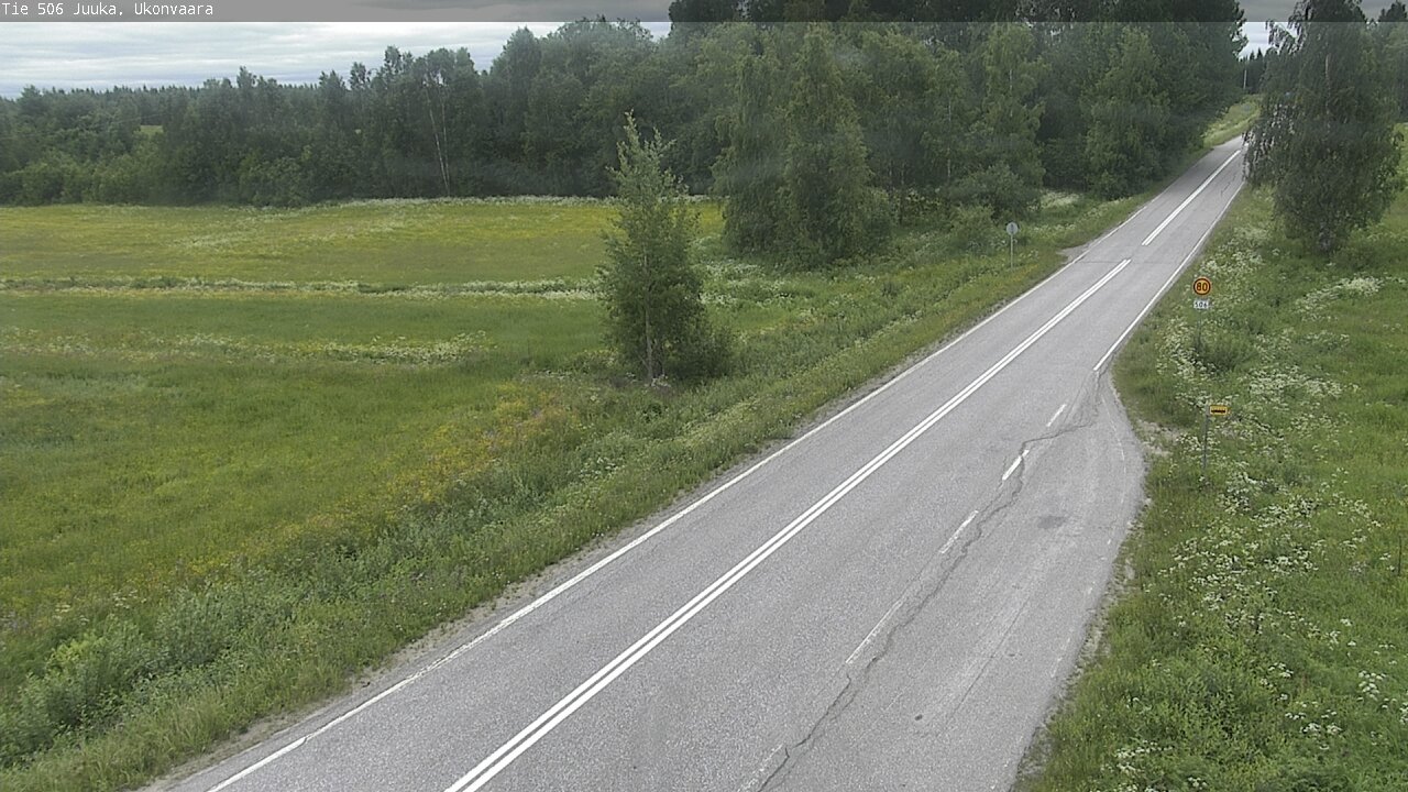 Weather Camera Image Road 506 Juuka Ukonvaara, Juuka, Pohjois-Karjala