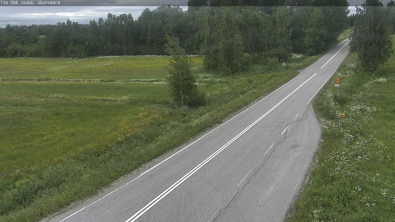 Weather Camera Image Road 506 Juuka Ukonvaara, Juuka, Pohjois-Karjala