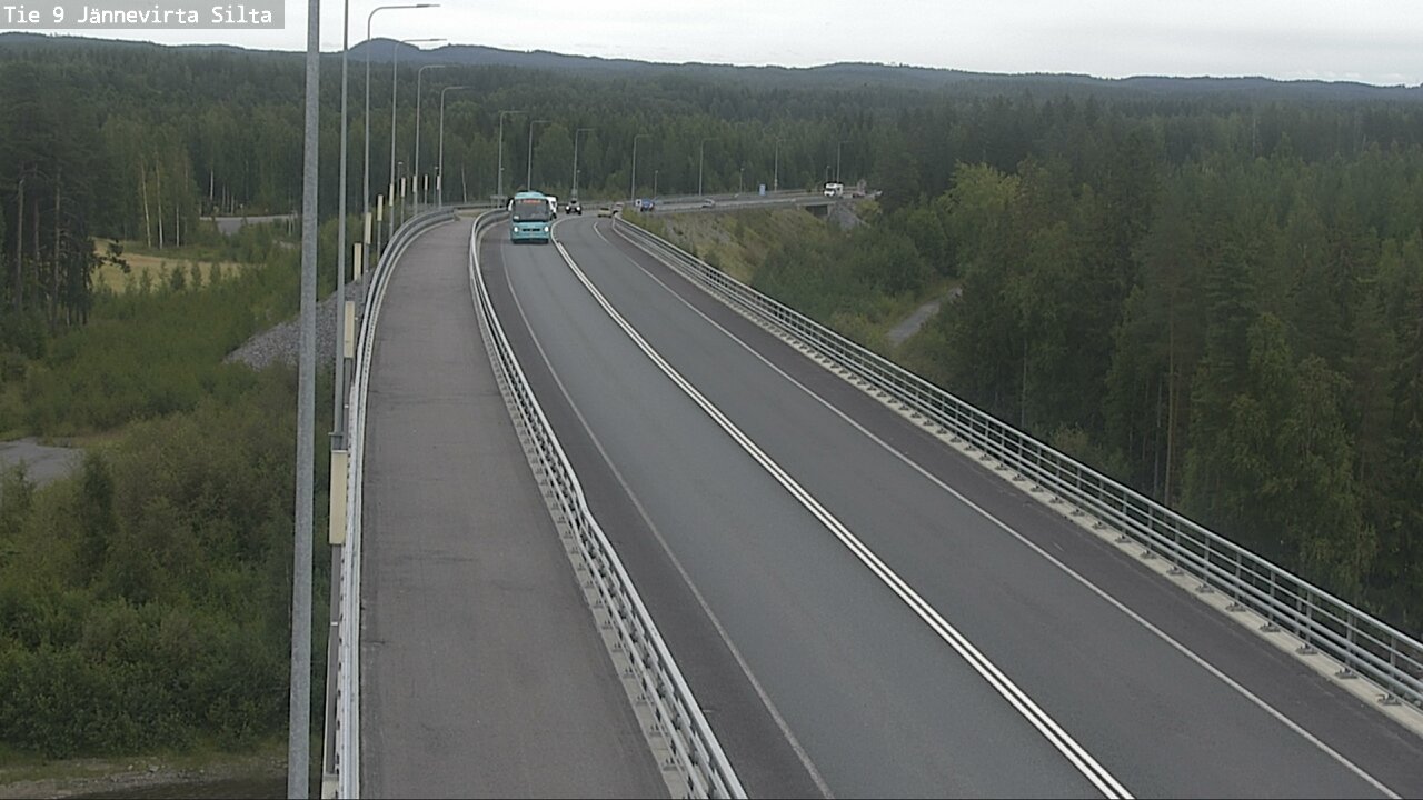 Weather Camera Image Road 9 Kuopio, Jännevirran silta, Kuopio, Pohjois-Savo