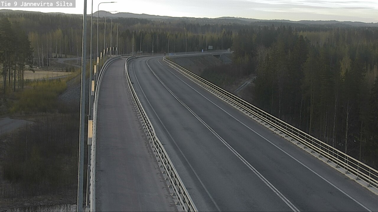 Weather Camera Image Road 9 Kuopio, Jännevirran silta, Kuopio, Pohjois-Savo