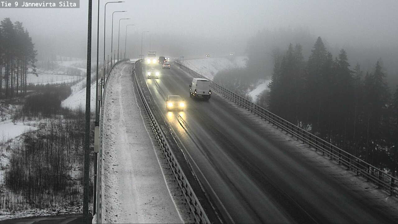 Weather Camera Image Road 9 Kuopio, Jännevirran silta, Kuopio, Pohjois-Savo
