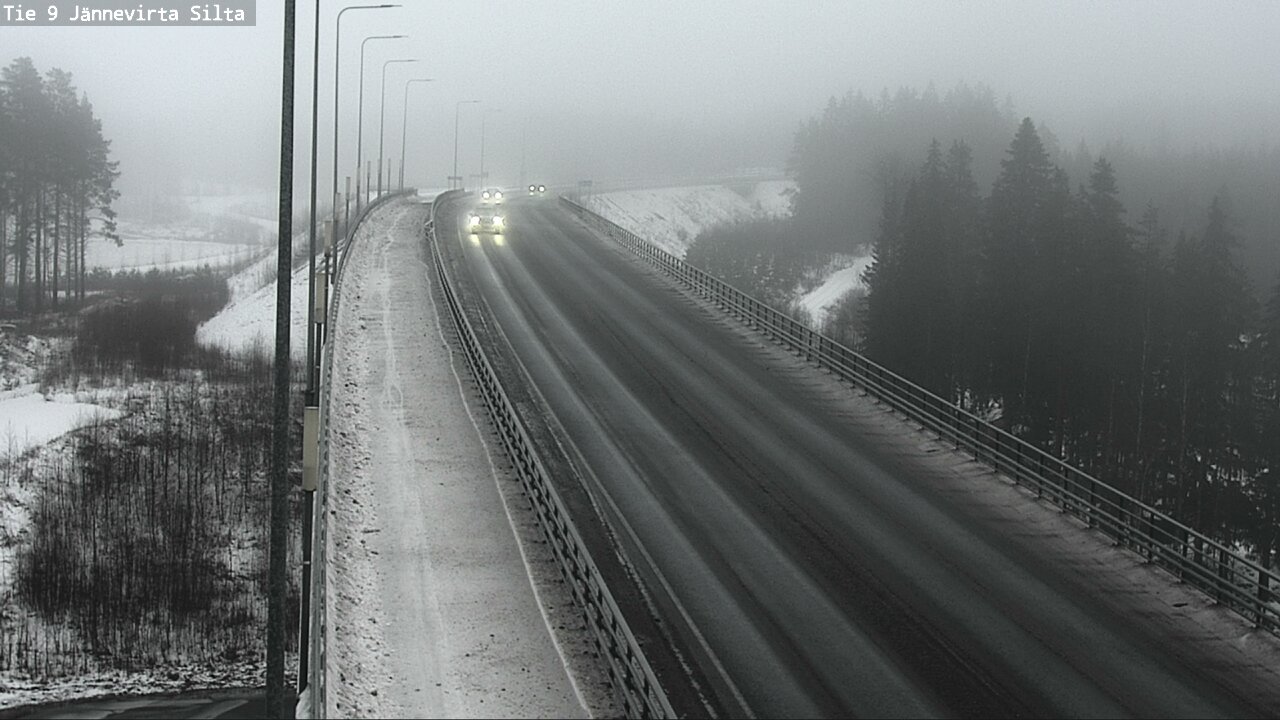 Weather Camera Image Road 9 Kuopio, Jännevirran silta, Kuopio, Pohjois-Savo
