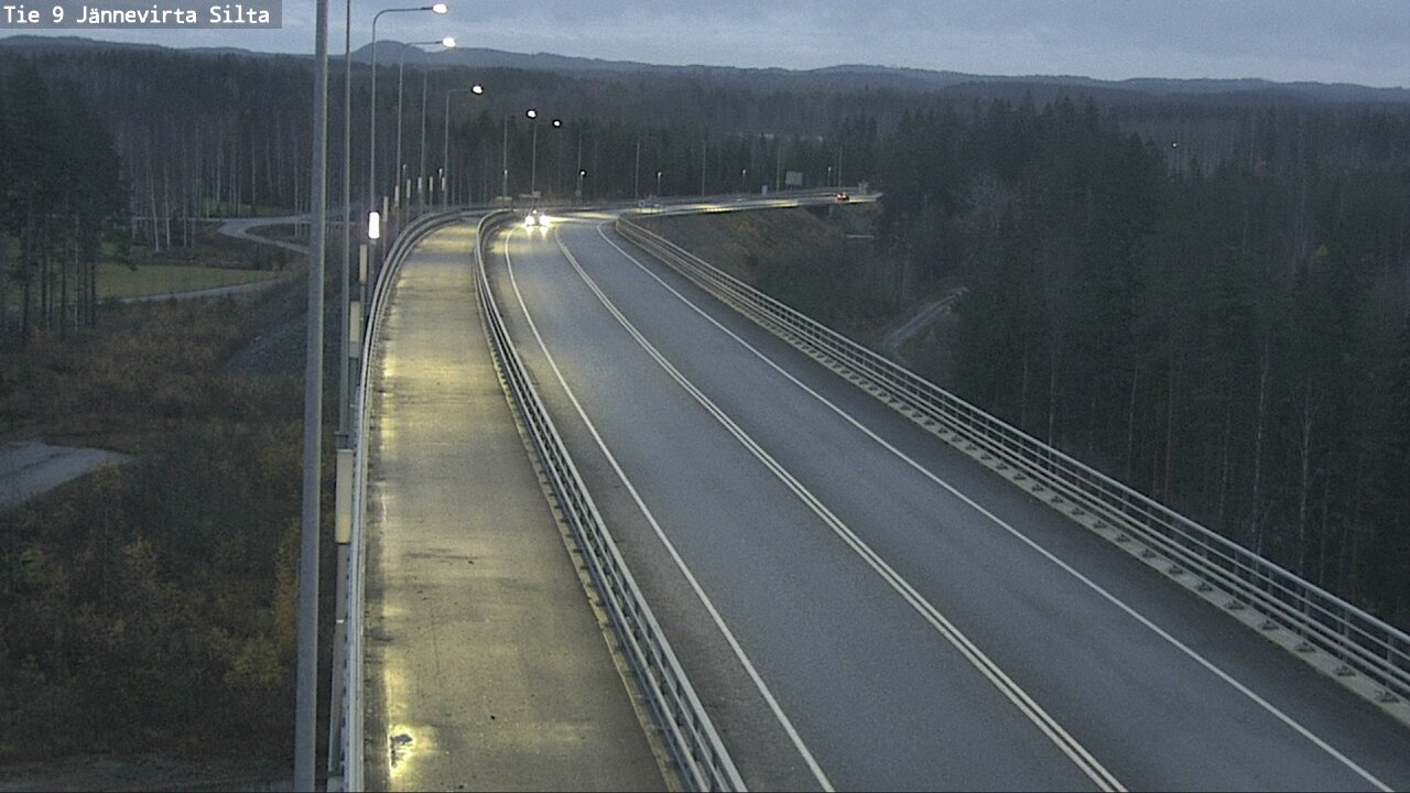 Weather Camera Image Väg 9 Kuopio, Jännevirran silta, Kuopio, Pohjois-Savo