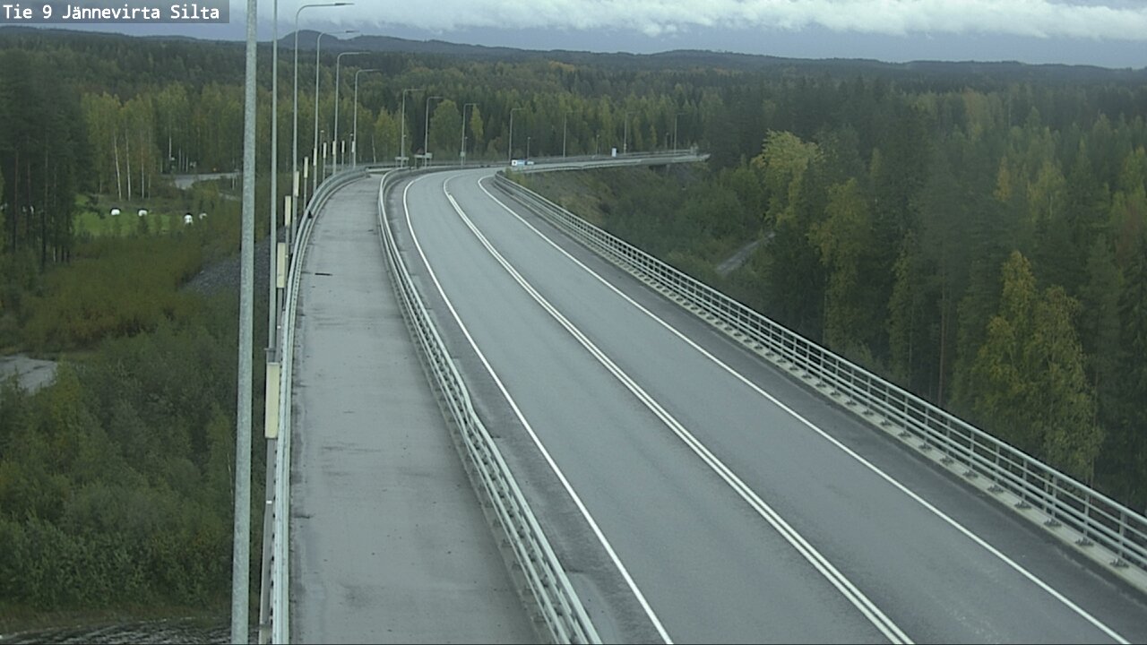 Weather Camera Image Road 9 Kuopio, Jännevirran silta, Kuopio, Pohjois-Savo