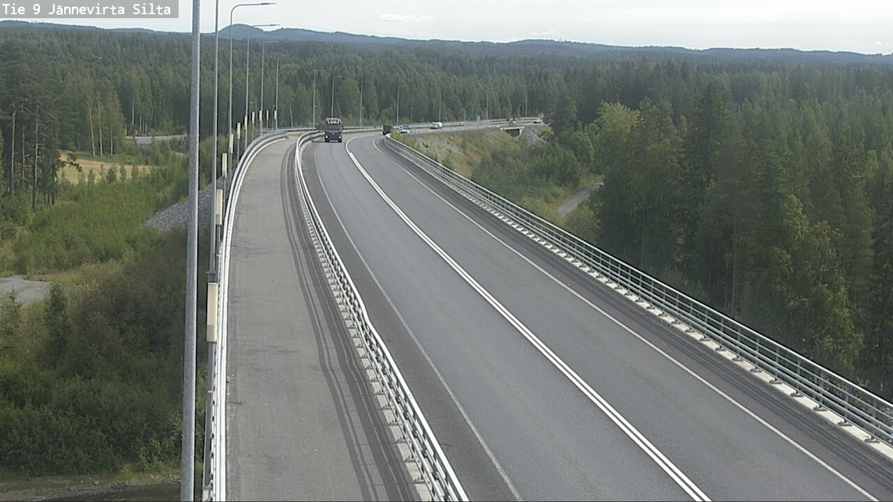 Weather Camera Image Road 9 Kuopio, Jännevirran silta, Kuopio, Pohjois-Savo