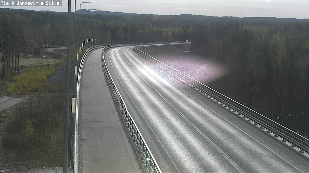 Weather Camera Image Road 9 Kuopio, Jännevirran silta, Kuopio, Pohjois-Savo