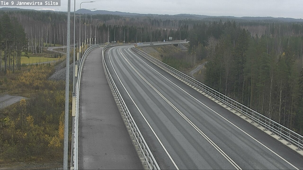 Weather Camera Image Väg 9 Kuopio, Jännevirran silta, Kuopio, Pohjois-Savo
