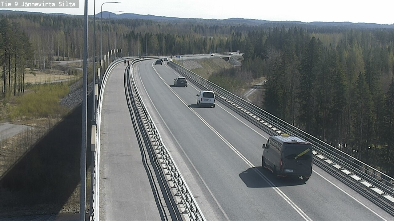 Weather Camera Image Road 9 Kuopio, Jännevirran silta, Kuopio, Pohjois-Savo