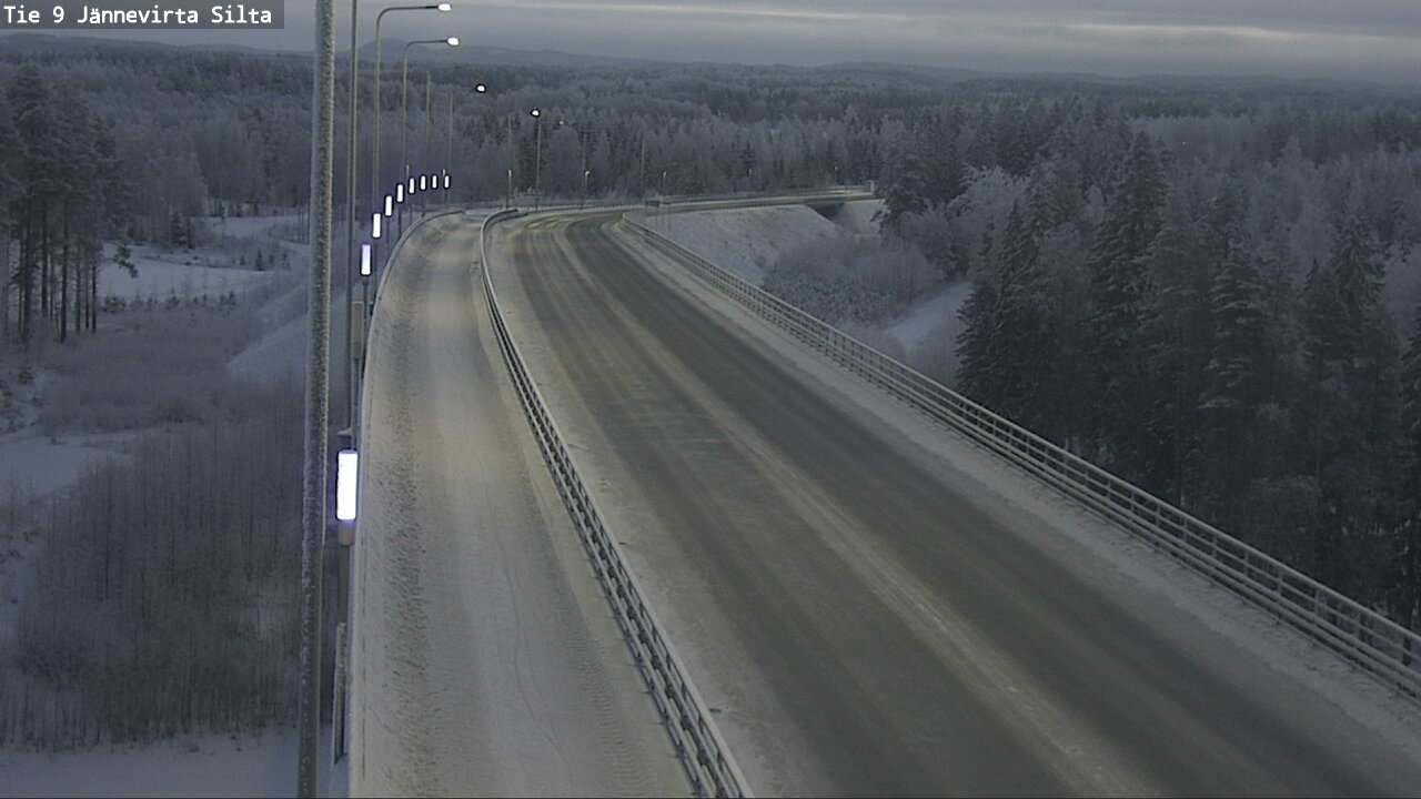 Weather Camera Image Väg 9 Kuopio, Jännevirran silta, Kuopio, Pohjois-Savo
