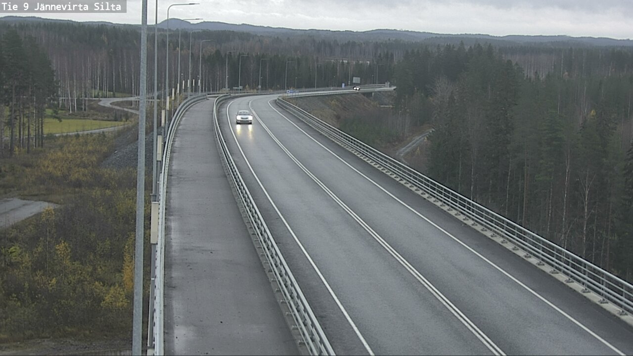 Weather Camera Image Väg 9 Kuopio, Jännevirran silta, Kuopio, Pohjois-Savo