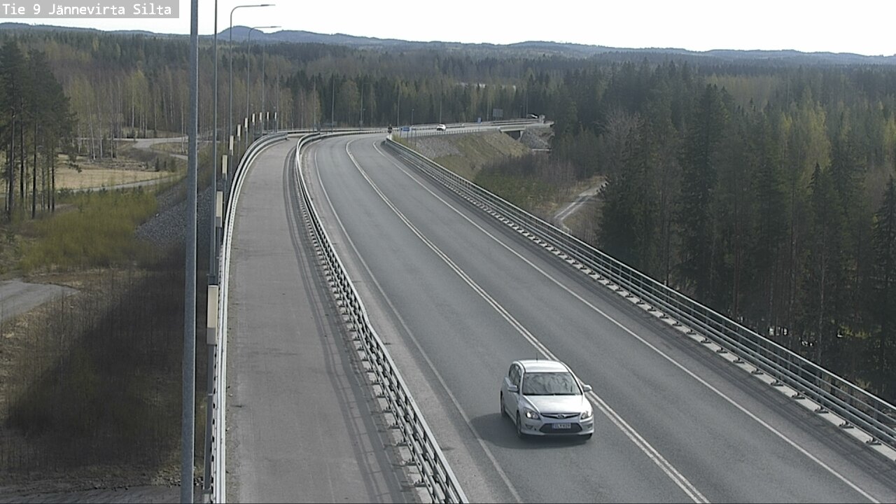 Weather Camera Image Road 9 Kuopio, Jännevirran silta, Kuopio, Pohjois-Savo