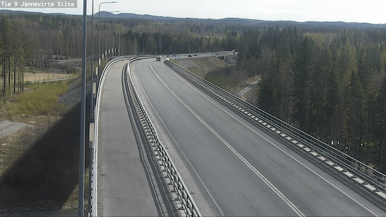 Weather Camera Image Road 9 Kuopio, Jännevirran silta, Kuopio, Pohjois-Savo