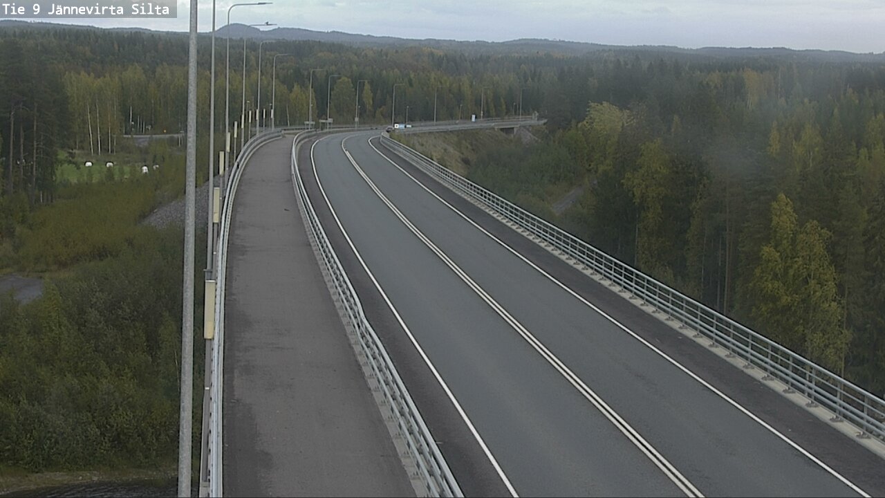 Weather Camera Image Road 9 Kuopio, Jännevirran silta, Kuopio, Pohjois-Savo