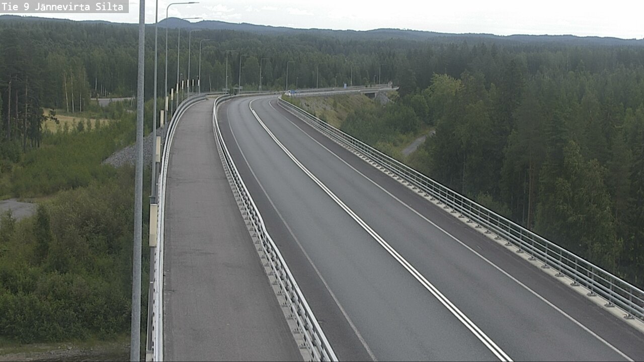 Weather Camera Image Road 9 Kuopio, Jännevirran silta, Kuopio, Pohjois-Savo