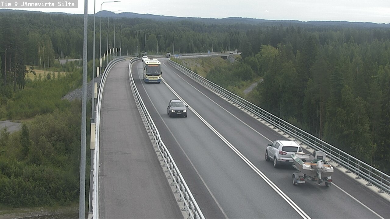 Weather Camera Image Road 9 Kuopio, Jännevirran silta, Kuopio, Pohjois-Savo